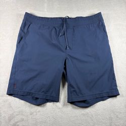 Rhone Mako Shorts Men’s M Blue Linerless Training Gym Athletic Running #598