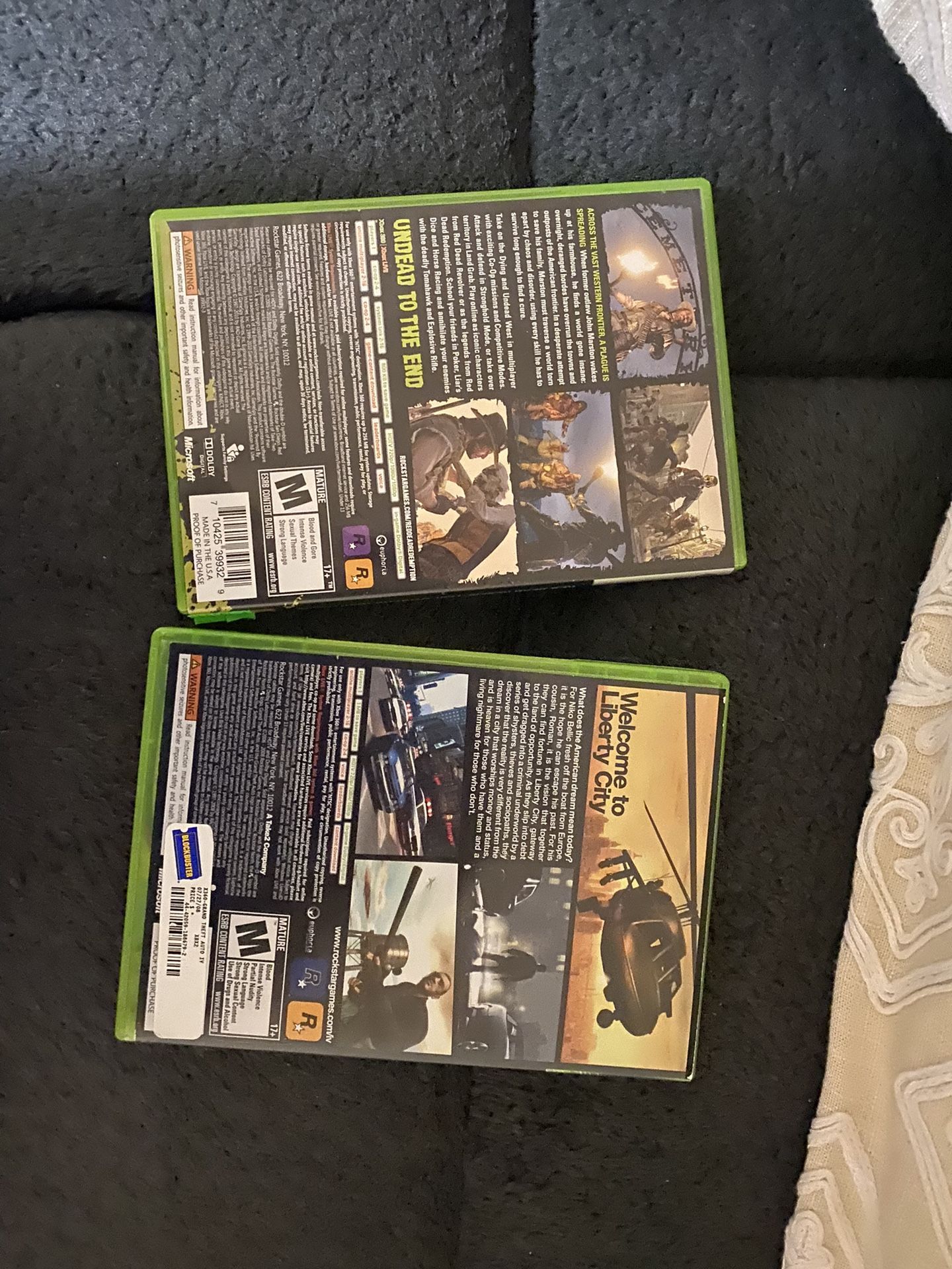 Gently used Xbox 360 GTA 4 + RDR Undead Nightmare