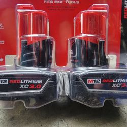 Milwaukee 12v 3.0 Batteries 