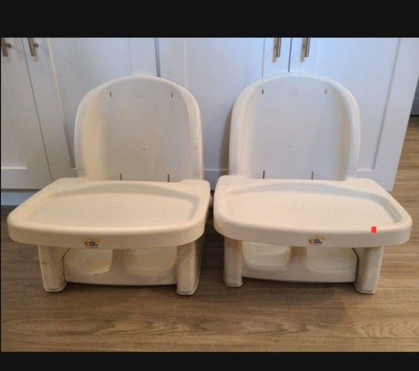 TWO booster Seat High Chairs