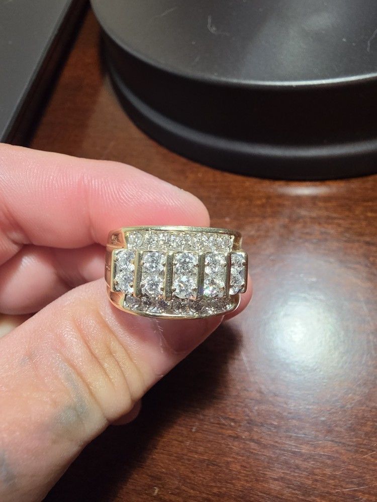 3ct Mens Diamond Ring