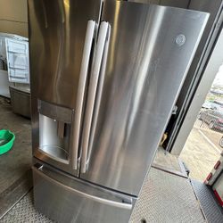 💕SALE💥REFRIGERATOR GE PROFILE FRENCH DOOR WITH  HANDS-FREE AUTOFILL IN FINGERPRINT RESISTANT STAINLESS STEEL 