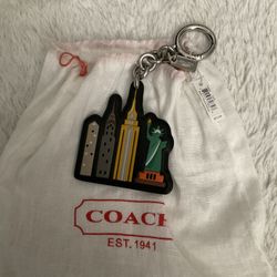 Coach NYC Sky Line Key Chain/Purse Charm