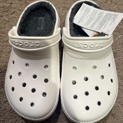 Lined crocs-new with tags