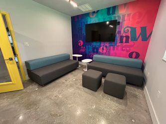 Modular Sofa and Ottomans