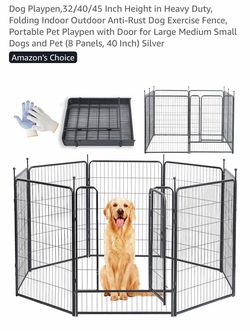 Dog Playpen -40in,8 panels NEW IN BOX