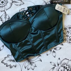 Ivy Green Sexy Crop Top