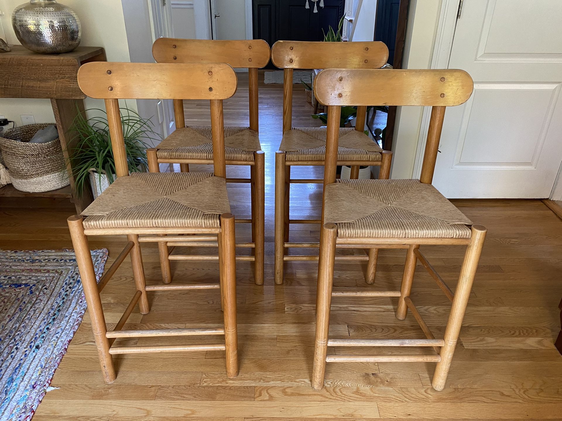 Solid Wood Counter Stools (set of 4)