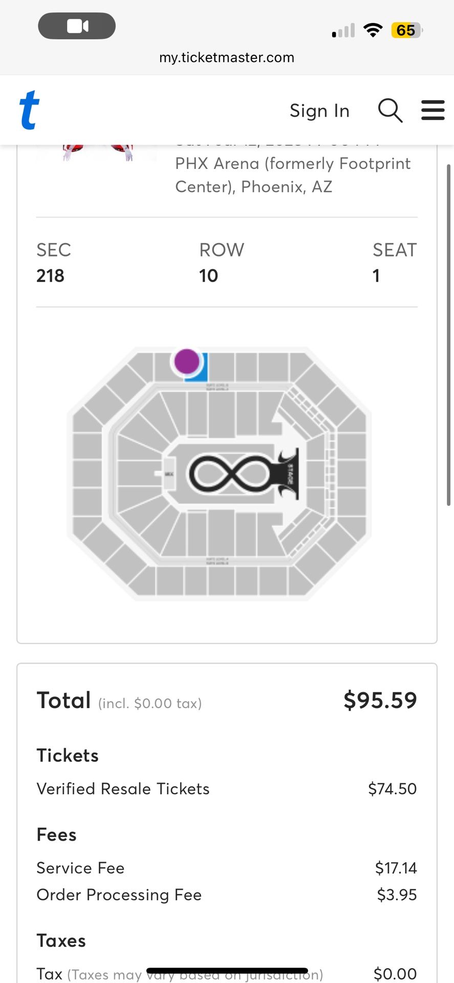 KATY PERRY FAIR RESELL PRICE TICKET *READ DESCRIPTION*