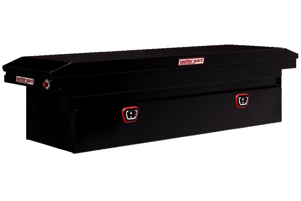 72 in. Gloss Black Steel Full Size Low Profile Crossover Truck Tool Box
