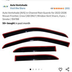 Window rain guard 4 piece