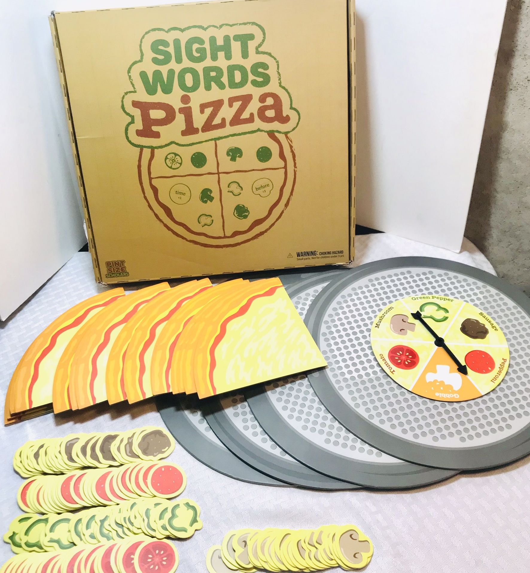 Sight Words Pizza Board Game