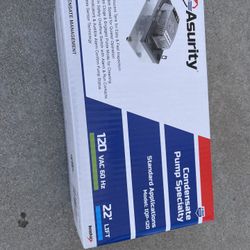 Asurity Condensate Pump 120 Vac 66 Hz  22’ Lift