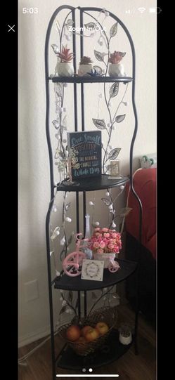 Metal Plant Stand Plus Light 