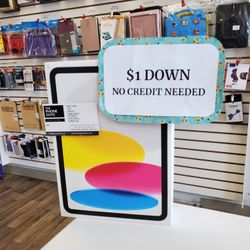 New Apple IPad 10th Gen Tablet - 90 DAY WARRANTY - $1 DOWN - NO CREDIT NEEDED 