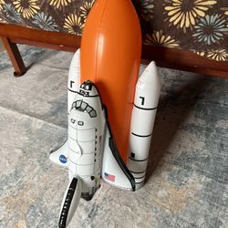 Inflatable Space Shuttle with Boosters and Main Tank