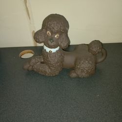 Vintage Poodle Hand Painted Good Condition 