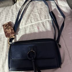Shoulder wallet, five dollars brand new