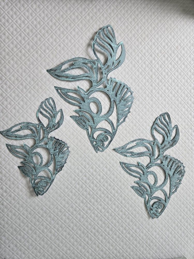 3 Piece Fish Decor