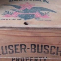Vintage Anheuser-Busch Checkerboard Crate