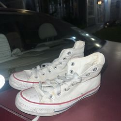 white converse high top