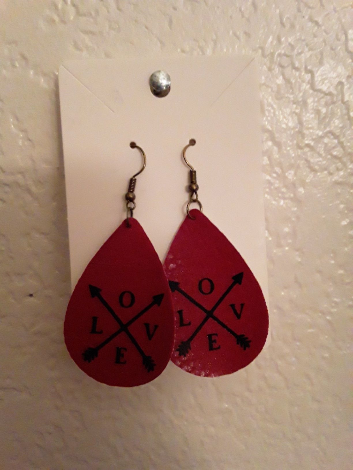 Valentines day earrings