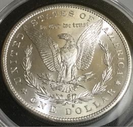 1881-S Morgan Silver https://offerup.com/redirect/?o=RG9sbGFyLkl0 is described as being in Uncirculated or Brilliant Uncirculated condition.The coin i