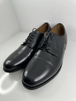 NEW Florsheim Broxton Cap Toe Oxford 11222-001 Black Leather — US 11 D