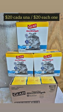 20 Gal. ForceFlex MaxStrength X-Large Kitchen Drawstring Fresh Clean Scent with Febreze Trash Bags (80-Count