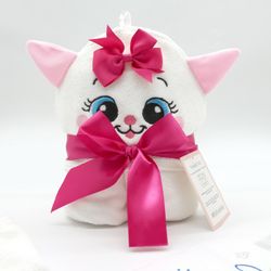 Baby Girl Bath Towels with washing cloth set, large