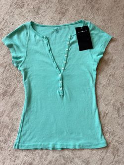 Brandy Melville short sleeve Henley