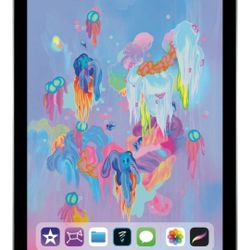 Apple - iPad 6th gen with Wi-Fi - 128GB - Space Gray Model:MR7J2LL/A. comes as shown, Bestbuy certified. If not in pictures,  it's not included. 