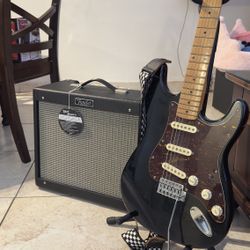 1989 Made in Korea Squier II Stratocaster + Fender Blues Junior IV Tube Amp Bundle