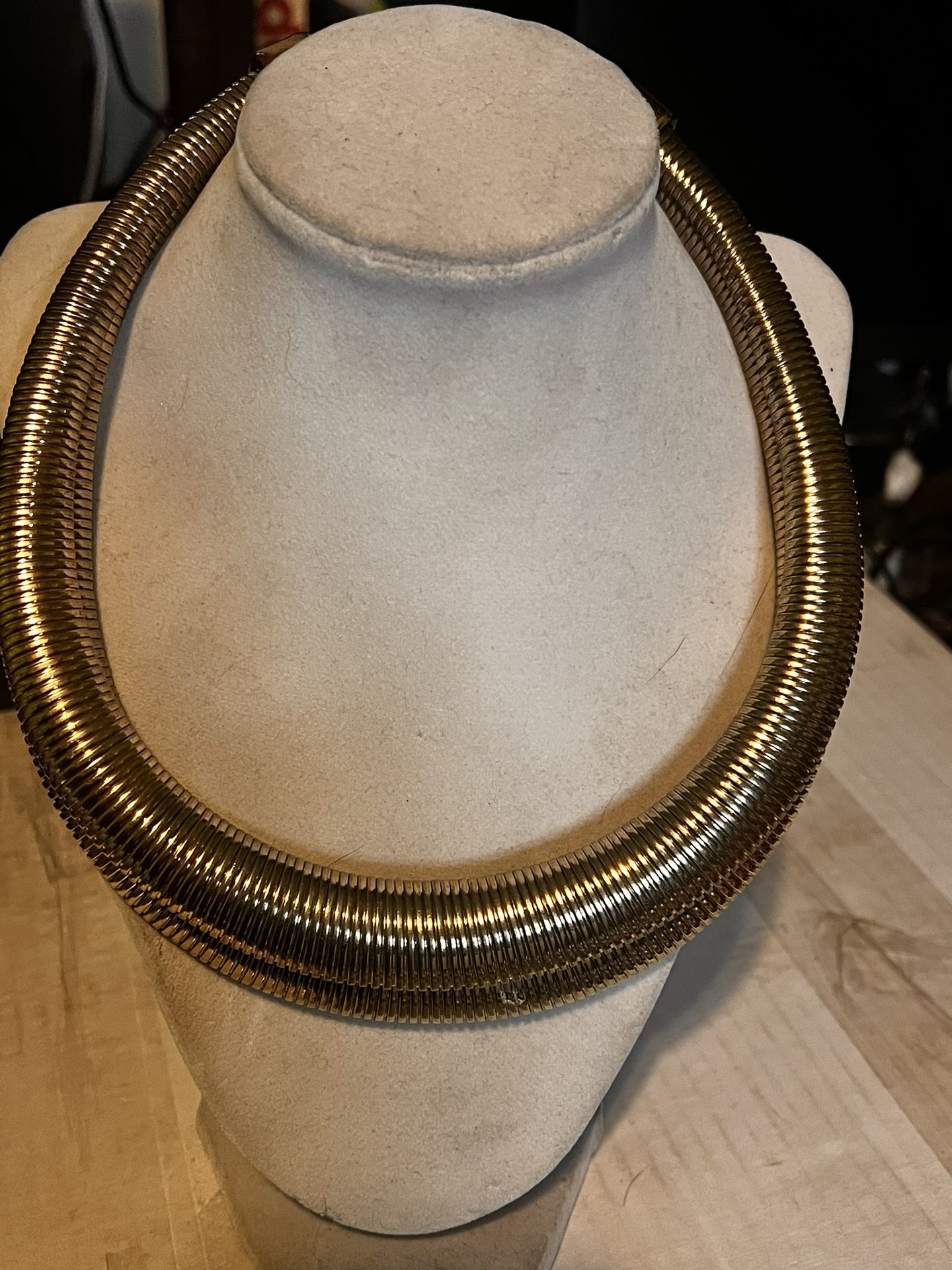 Excellent Wide Choker Style Necklace