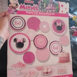 Mini Mouse Paper Fan Decorating Kit