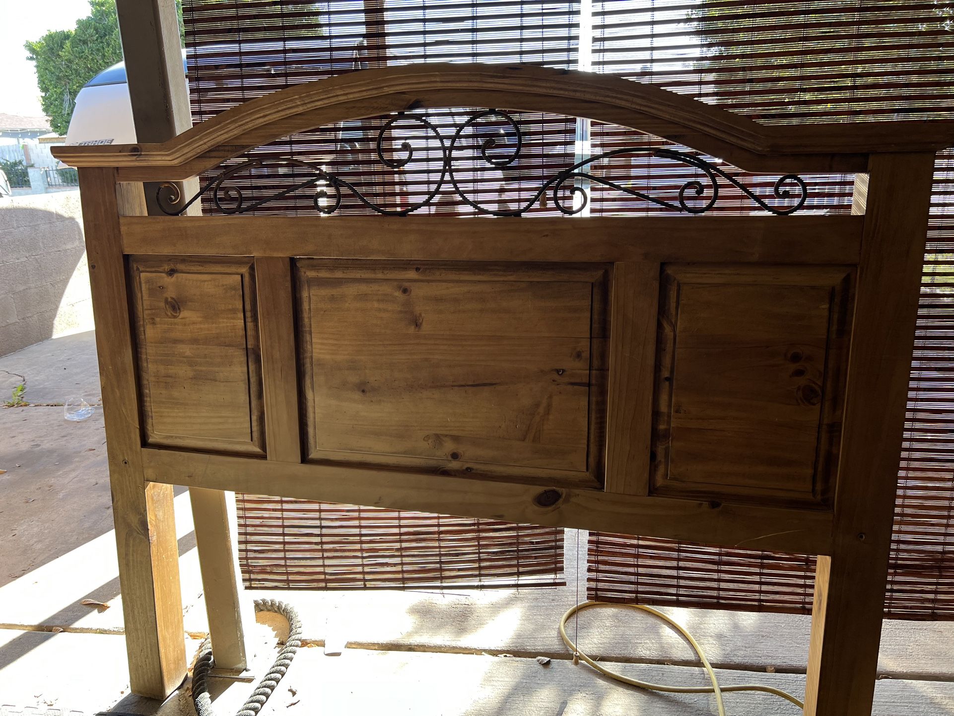 Queen Size Headboard and Bed frame