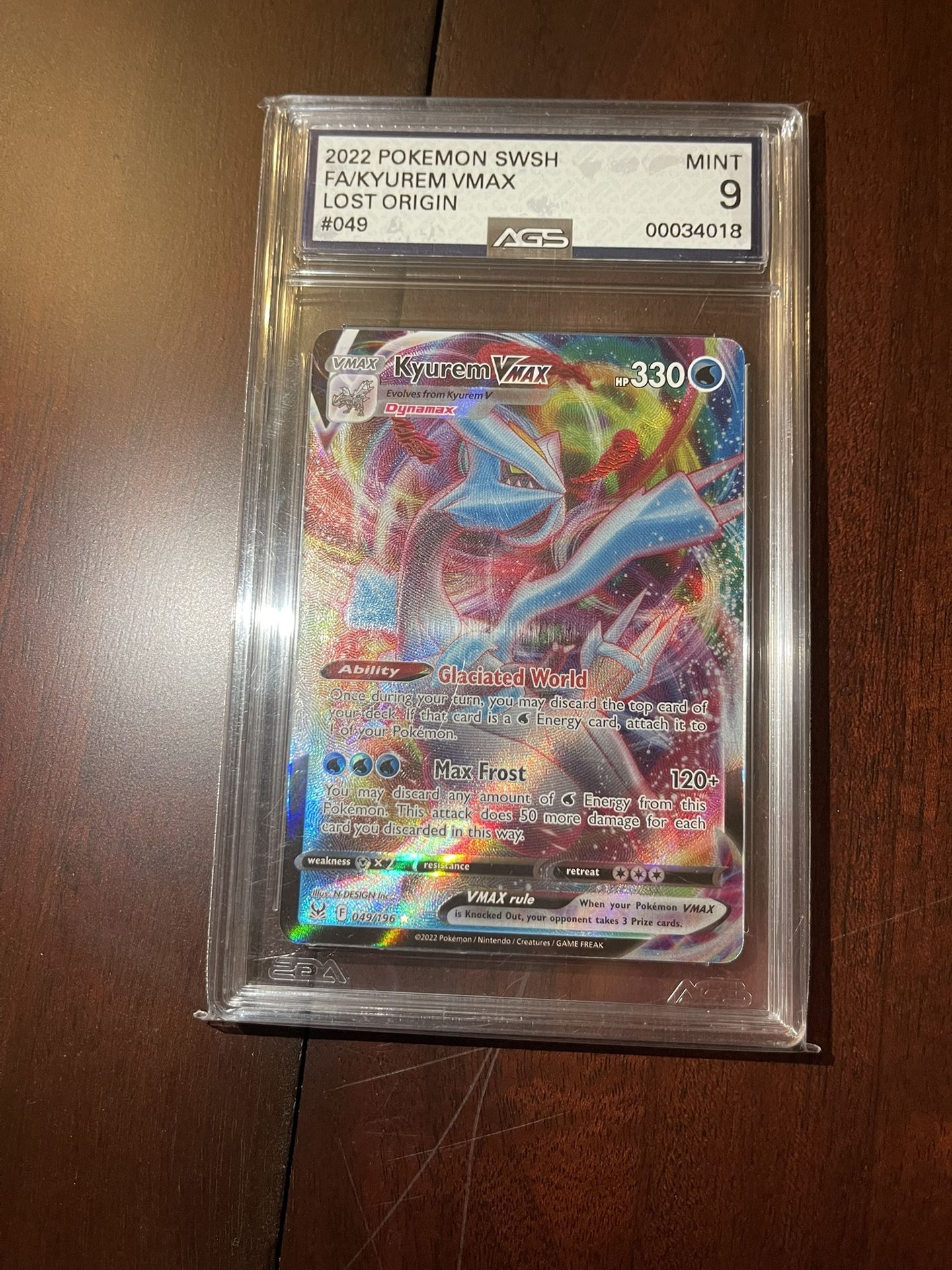 2022 Pokemon SWSH FA/KYUREM VMAX LOST ORIGIN 