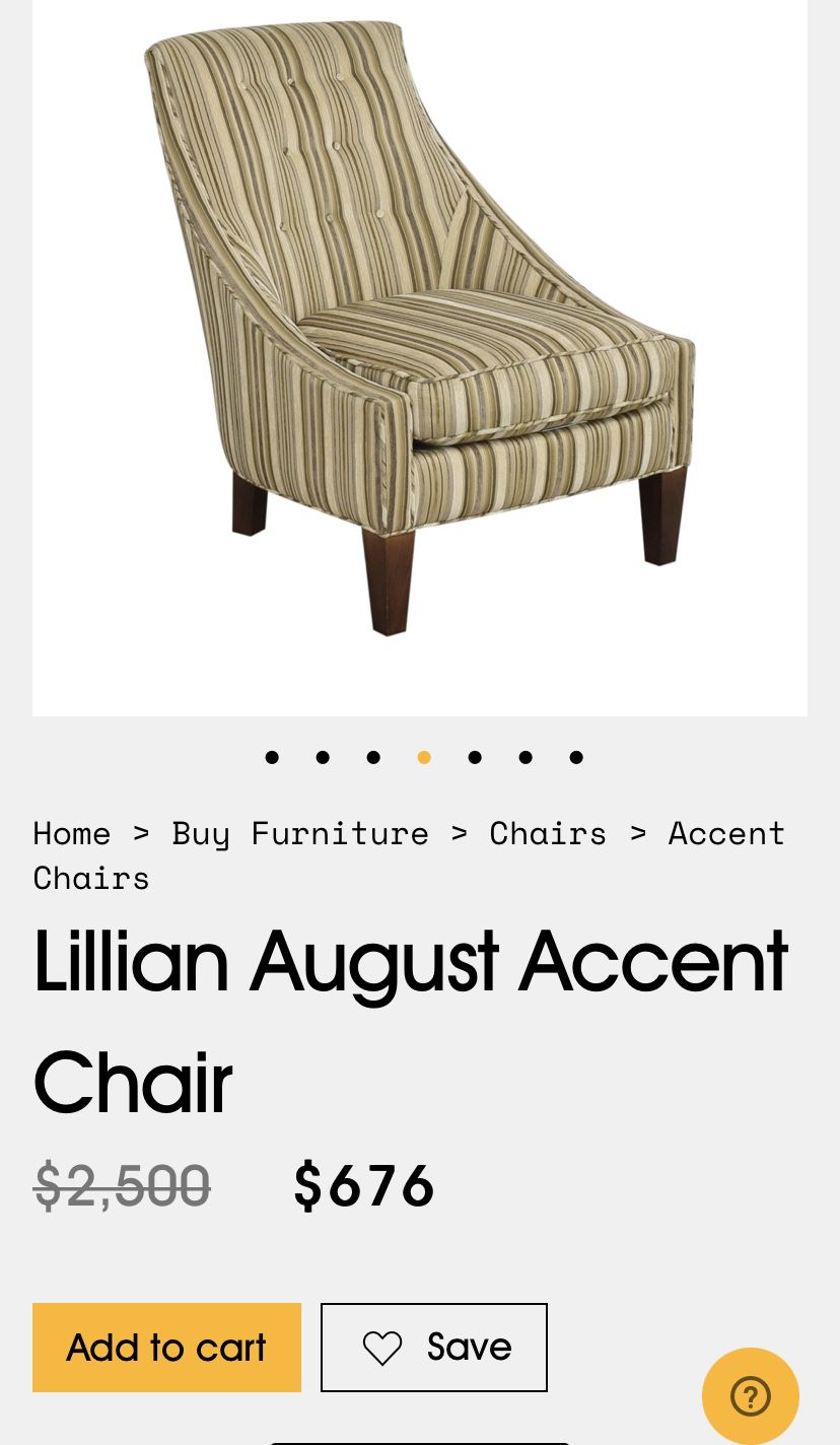 Vintages accent chair like (Lillian August Accent Chair style)