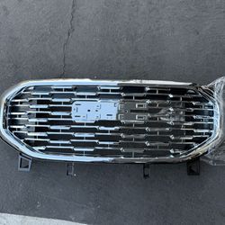 New 2018-2021 GMC Terrain Front Bumper Upper Grille Chrome Trim Grill 84165554