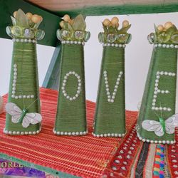 Green Decor Set Of 4 