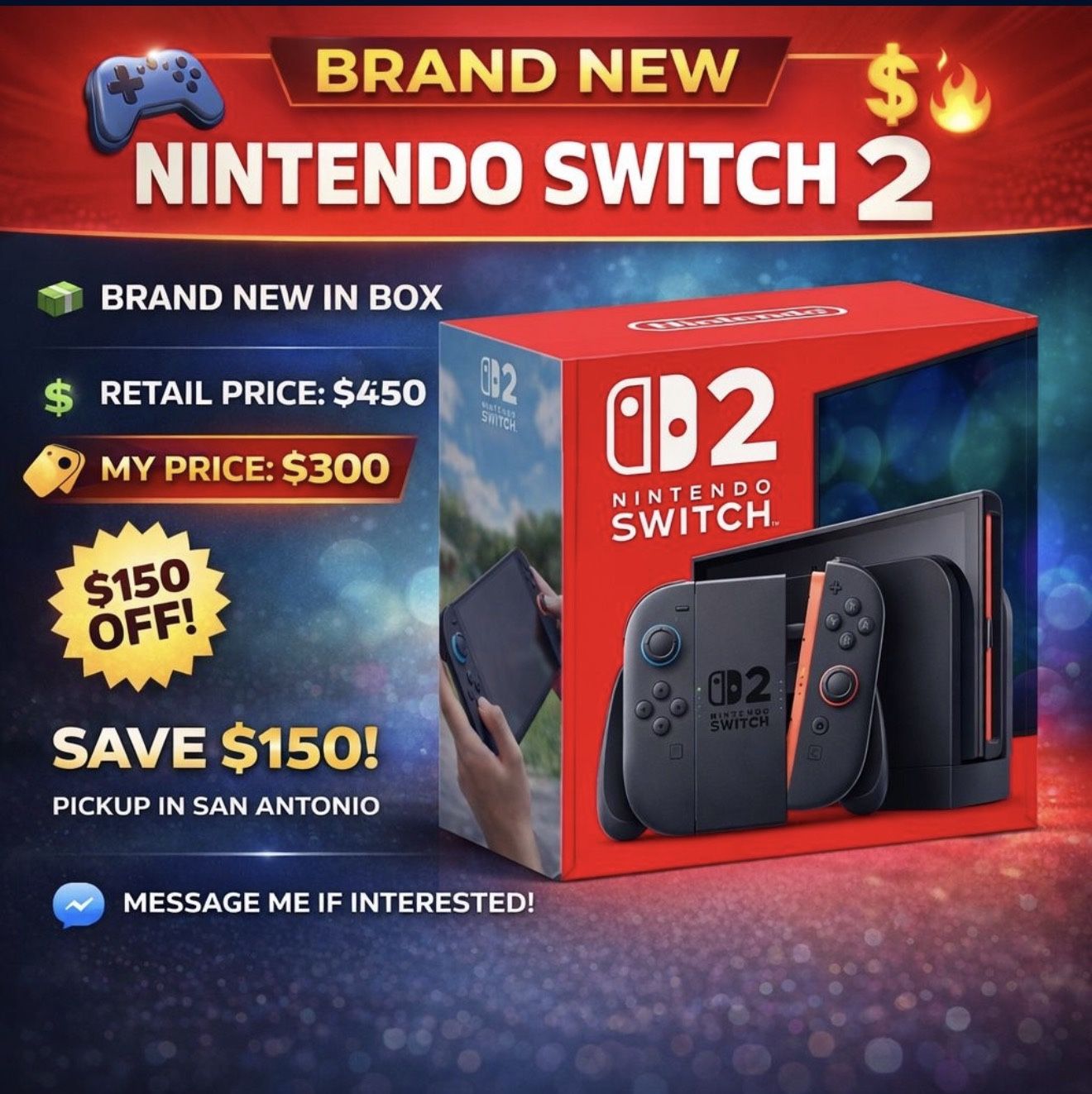 BRAND NEW NINTENDO SWITCH 2 for Sale in San Antonio, TX - OfferUp