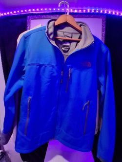 The North Face Blue Softshell Zip Jacket