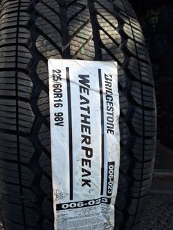 225 60 16 BRIDGESTONE WEATHER PEAK