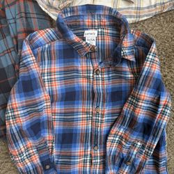 Kids Size 5 Button-Up Shirts Bundle (3 Pieces)