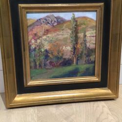 Plein Air painting Of Centerville, Utah Mountains