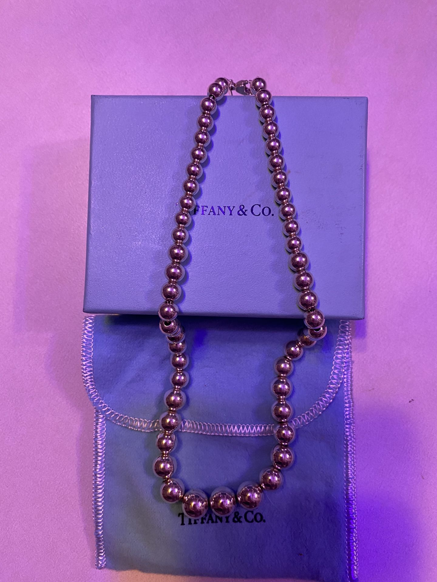 Tiffany and Co. Graduated Ball Necklace