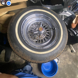 Daytons 15 in rims with whitewall tires