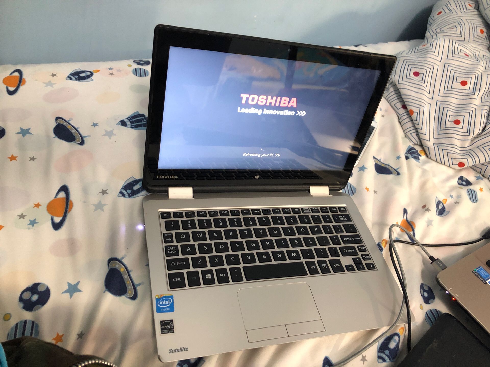 Toshiba laptop two years old. Like new. Nothing wrong with it