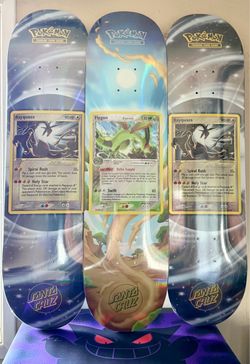 Santa Cruz x Pokémon Rayquaza Skateboard Decks
