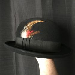 Black Men’s Bowler Hat/Derby Hat